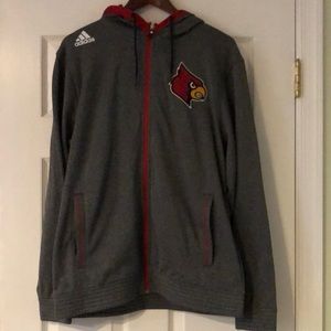 Adidas Louisville Cardinals zippered Hoodie